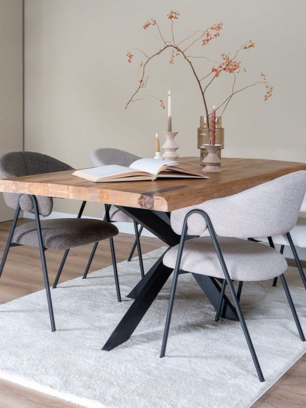Eettafel Arvu 240 cm - Mangohout Spinpoot - Afbeelding 3