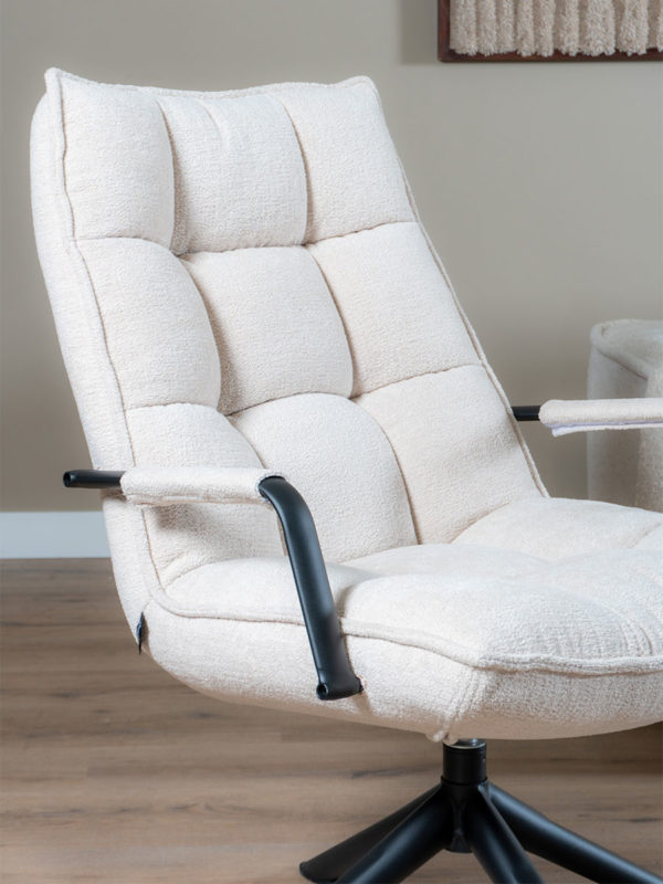 Fauteuil Dorus Arm Bouclé - Naturel - Afbeelding 5