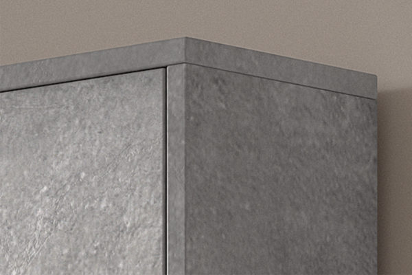 Schoenenkast 'Carini' 4 laden Beton (1c) - Afbeelding 2
