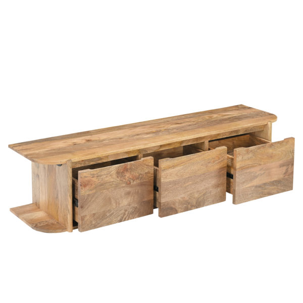 TV-meubel Jade zwevend Naturel 160 - Afbeelding 3