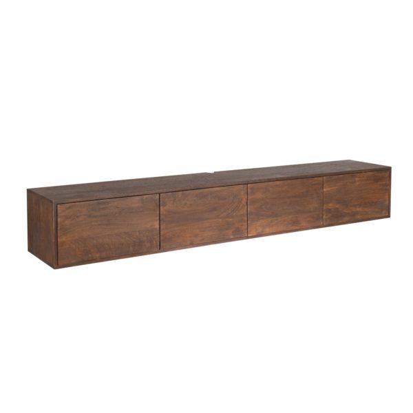 Zwevend tv-meubel Vision Brown | 200 cm - Afbeelding 3