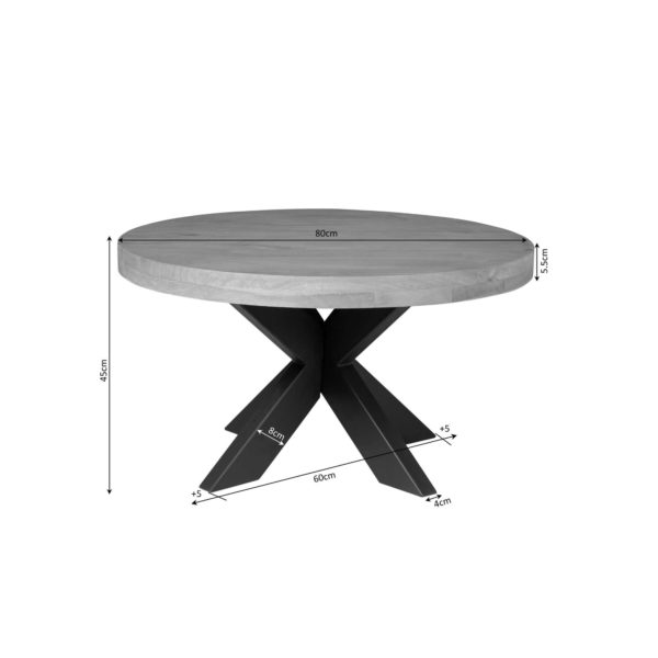 Salontafel Denver | 80 cm | Rond - Afbeelding 3