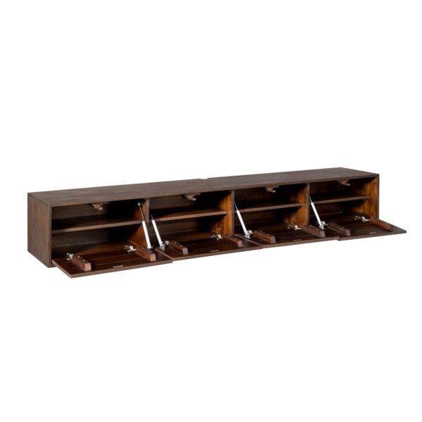 Zwevend tv-meubel Vision Brown | 200 cm - Afbeelding 4