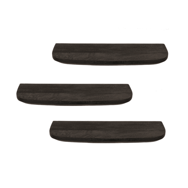 Wandplank Gusta Zwart | 60 cm | Set van 3 - Afbeelding 5