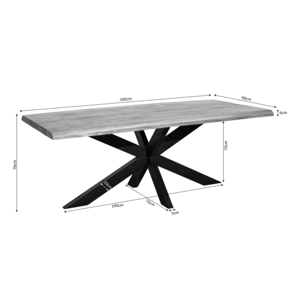 Boomstamtafel Denver | 160 cm - Afbeelding 5