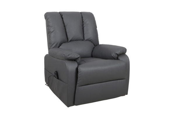 Elektrische Relaxfauteuil met lift 'Osaka' PU Grijs - Afbeelding 2