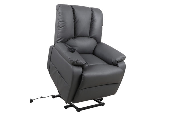 Elektrische Relaxfauteuil met lift 'Osaka' PU Grijs - Afbeelding 5