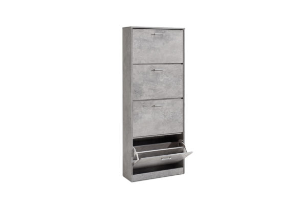 Schoenenkast 'Carini' 4 laden Beton (1c) - Afbeelding 7