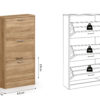 Schoenenkast 'Carini' 3 laden Sonoma (1c) - Afbeelding 8