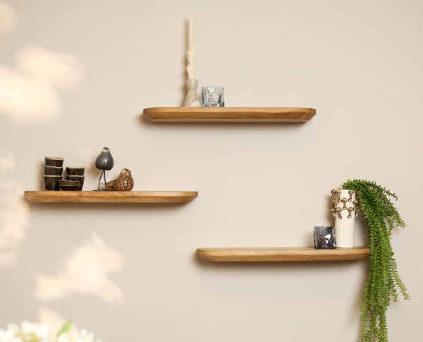Wandplank Gusta Naturel | 60 cm | Set van 3 - Afbeelding 2