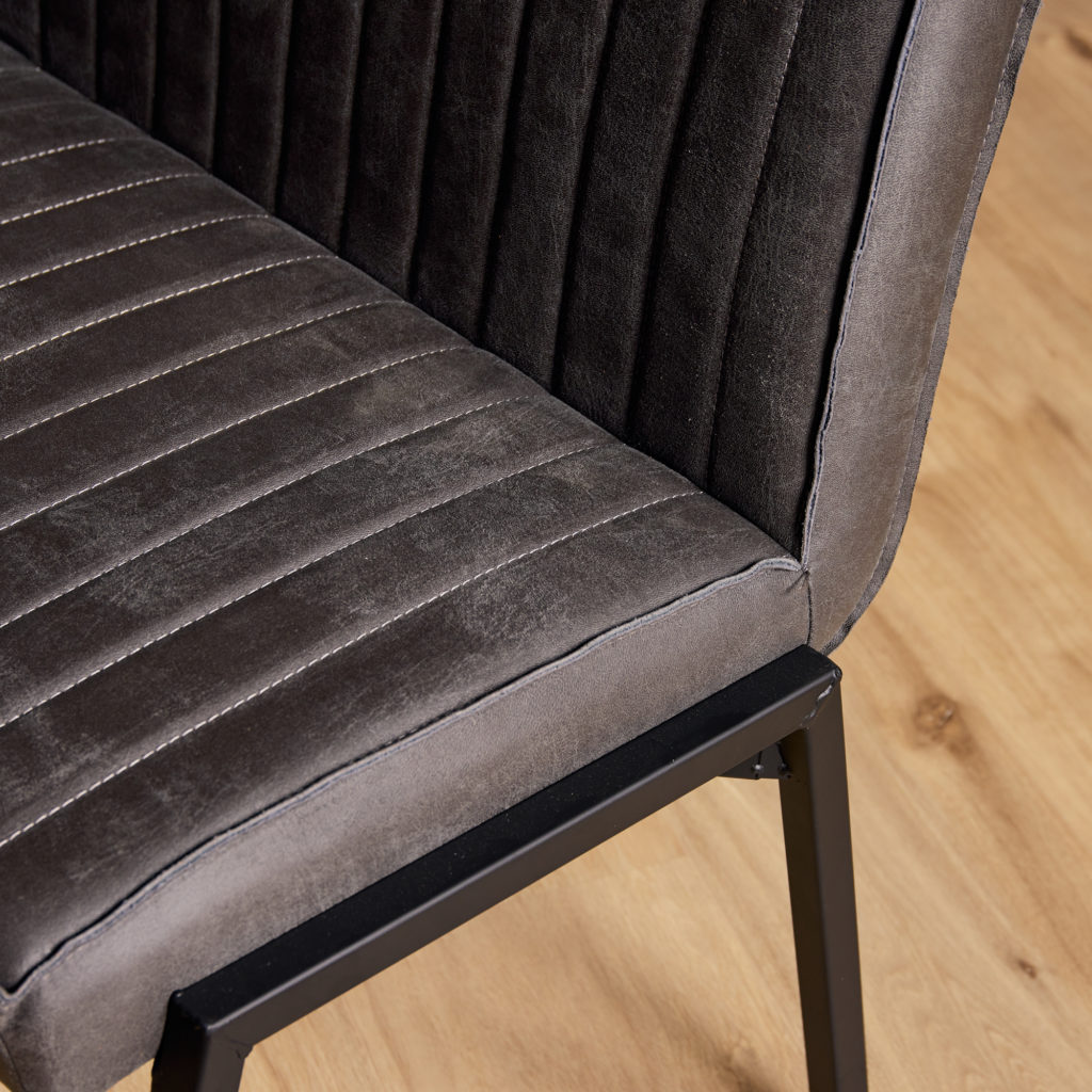 Eetkamerbank Tivoli Bull | 155 cm | Antraciet - Afbeelding 2