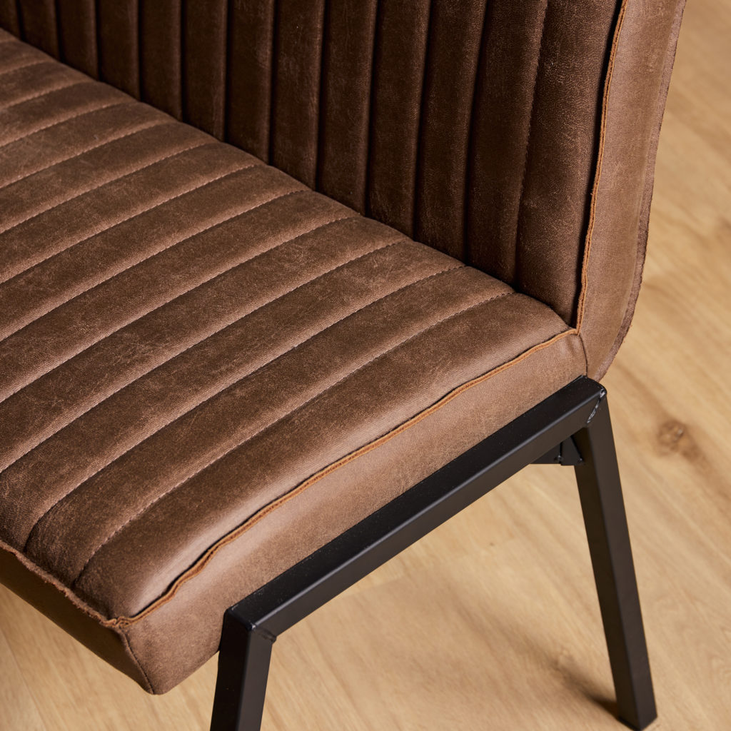 Eetkamerbank Tivoli Bull | 155 cm | Bruin - Afbeelding 2