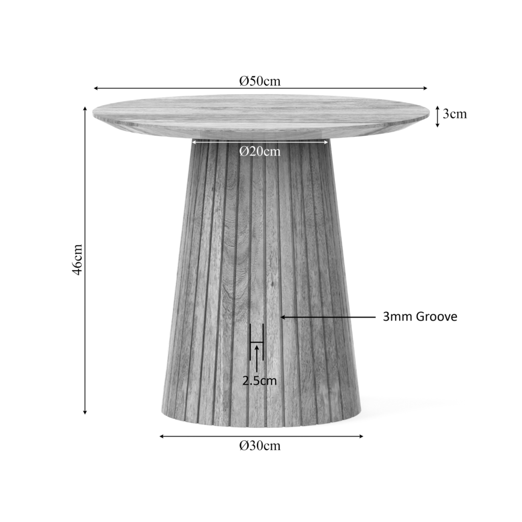 Salontafel | Solana | 50 cm | Naturel - Afbeelding 11