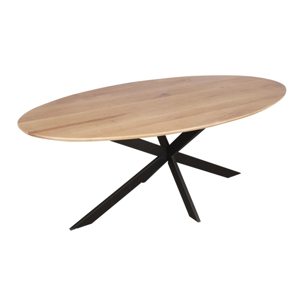 Eiken eettafel Ferris | Ovaal 280 cm | Naturel - Afbeelding 3