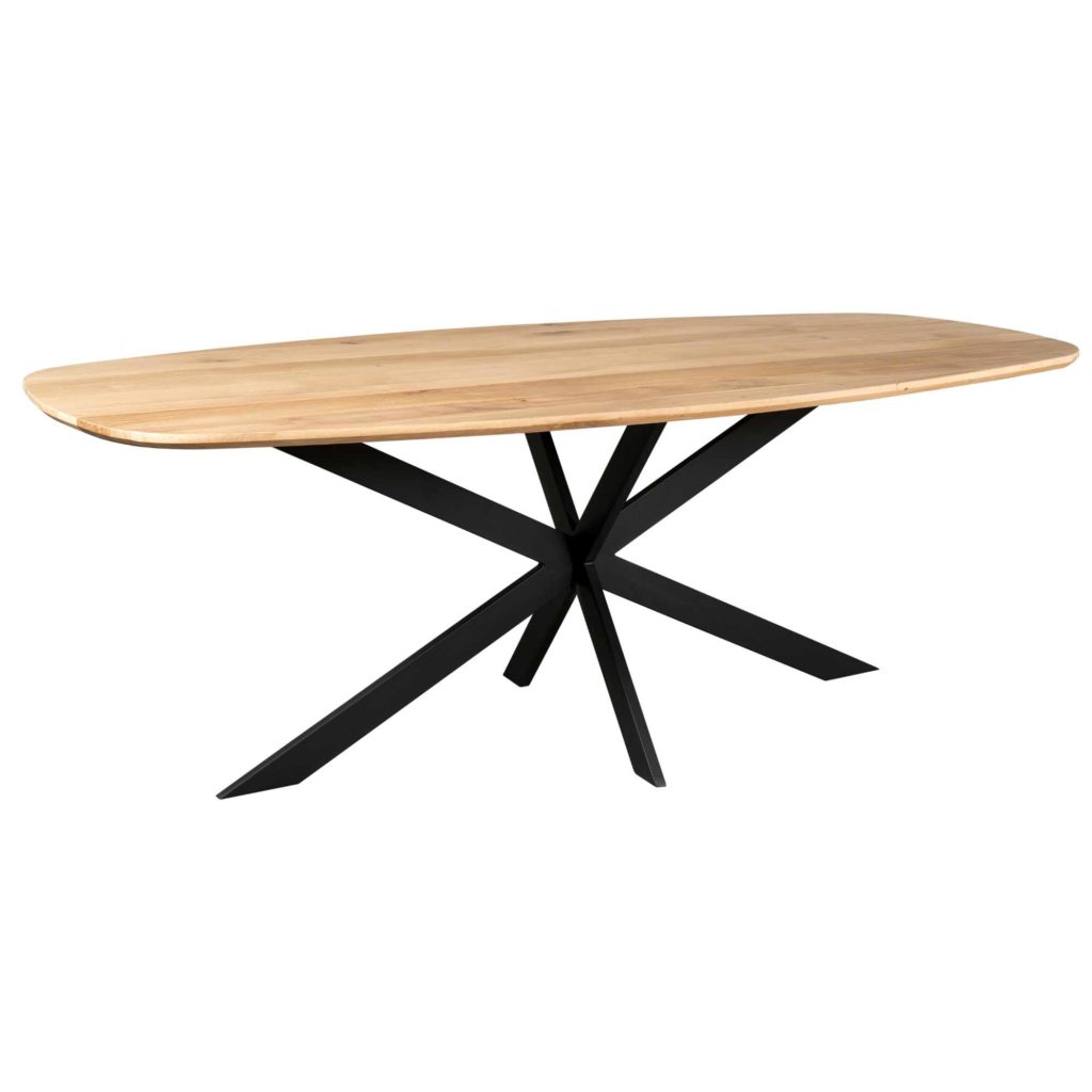 Eiken eettafel Ferris | Deens Ovaal 280 cm | Naturel - Afbeelding 2