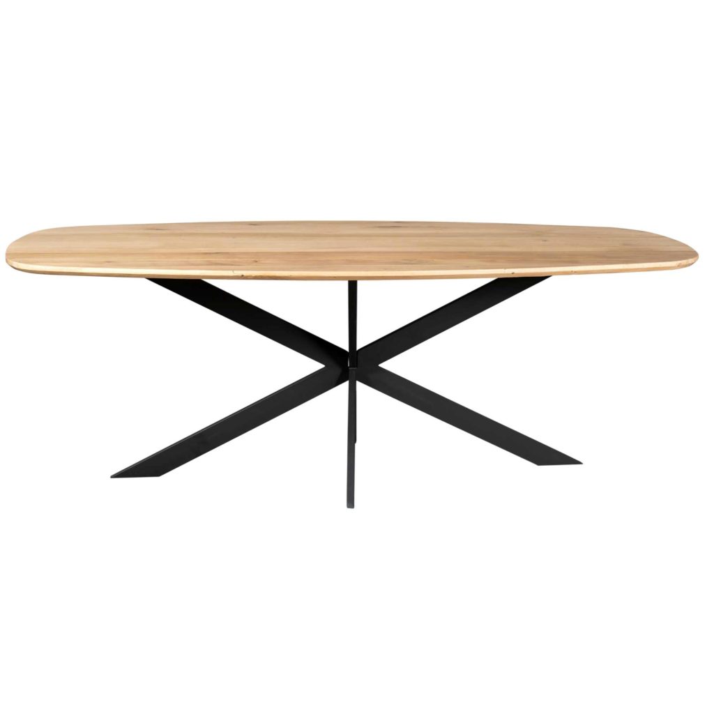 Eiken eettafel Ferris | Deens Ovaal 280 cm | Naturel - Afbeelding 3