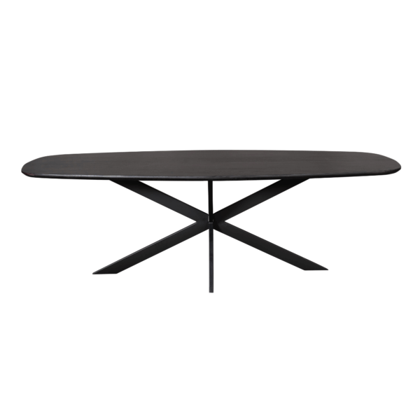 Eiken eettafel Ferris | Deens Ovaal 280 cm | Zwart - Afbeelding 2