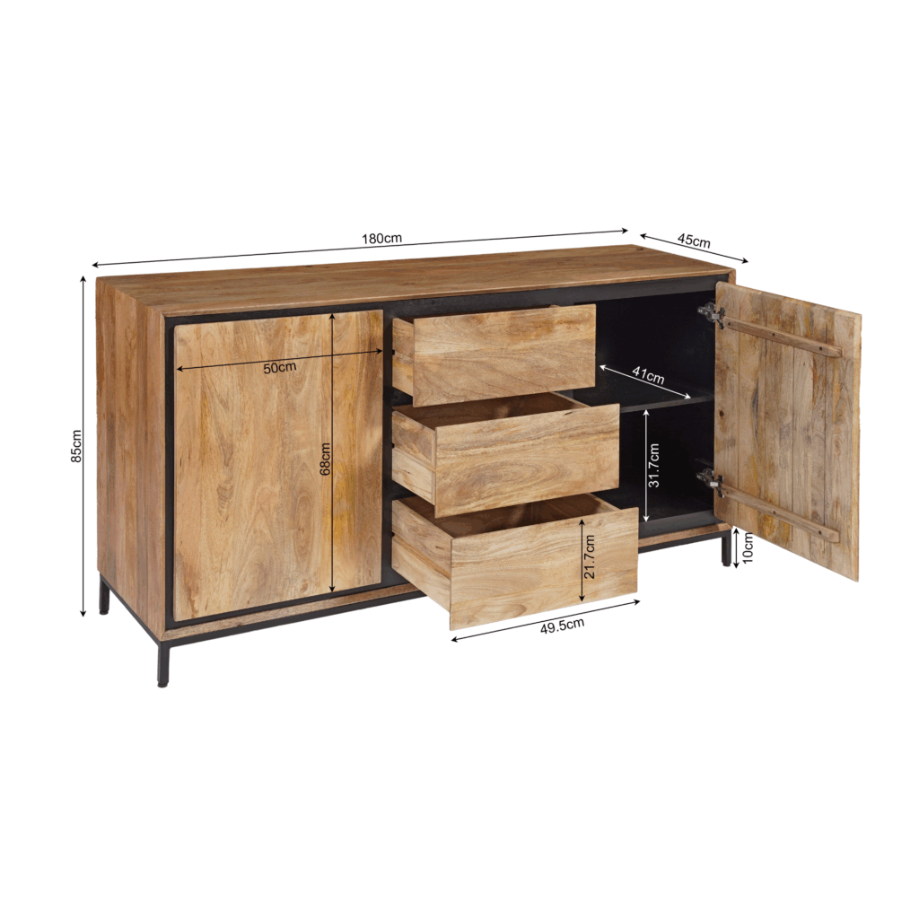 Dressoir RichWood | 160 cm - Afbeelding 7