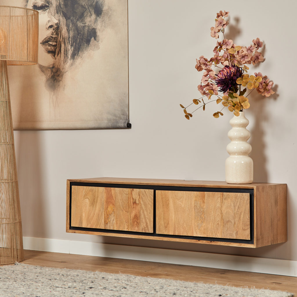 Zwevend tv meubel RichWood | 120 cm - Afbeelding 10