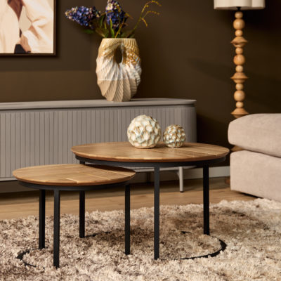 Salontafel Otik Natural Oak | 70 cm | set van 2