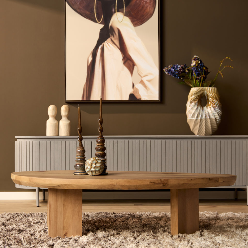 Salontafel Zillah | 130 cm | Naturel Eiken - Afbeelding 2