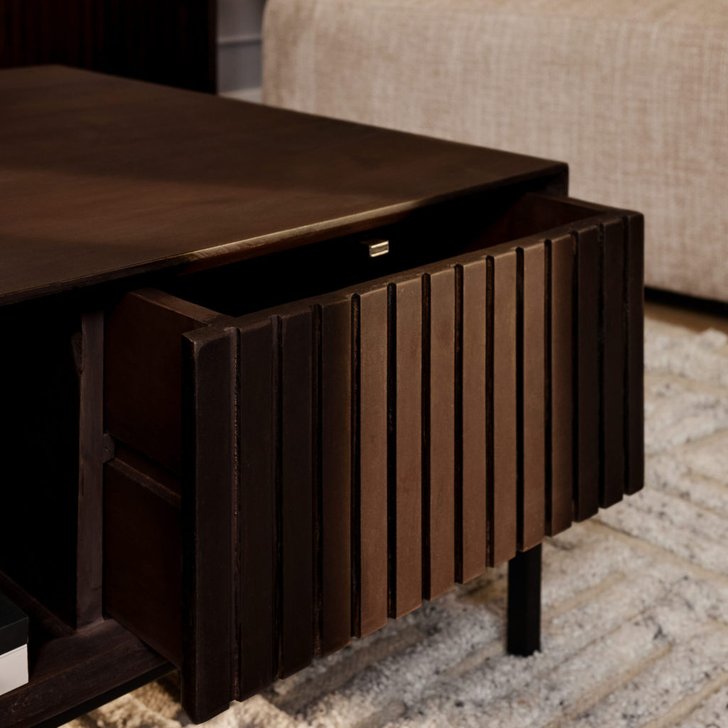 Salontafel Madison Bruin | 80 cm | Vierkant - Afbeelding 3