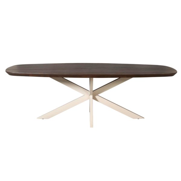 Eettafel Madison Bruin | 200 cm | Deens Ovaal | Poot Zand - Afbeelding 3