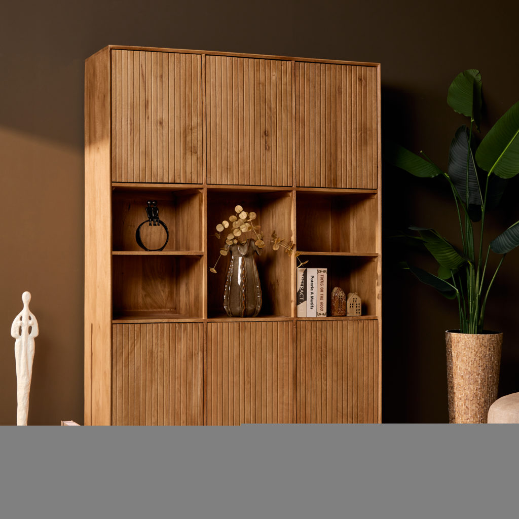 Vakkenkast Madison XL Natuurlijk | 135 cm