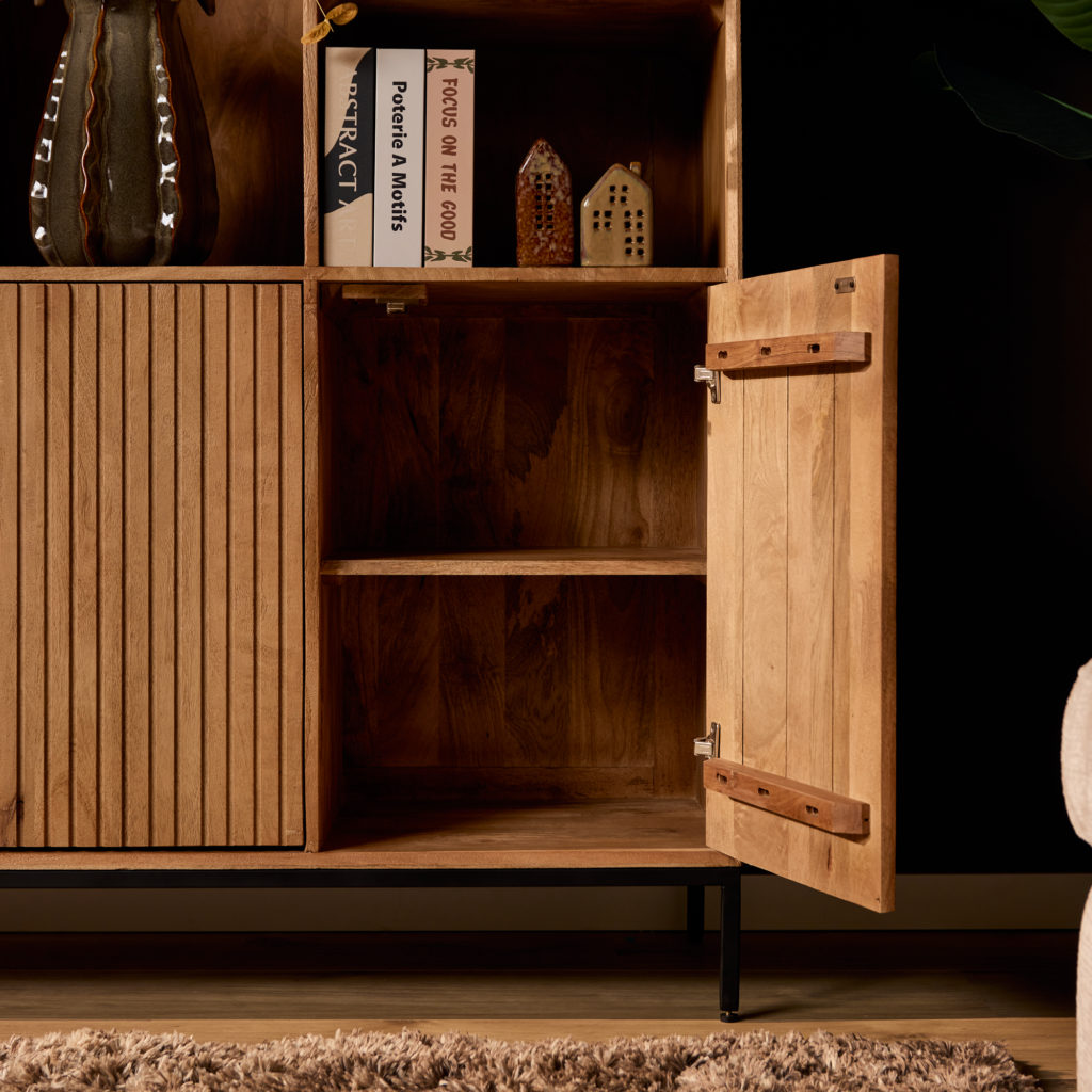 Vakkenkast Madison XL Natuurlijk | 135 cm - Afbeelding 5