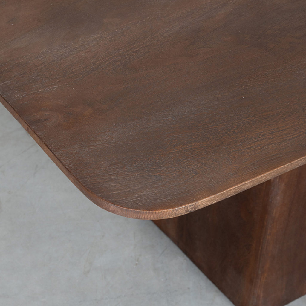 LABEL51 Eetkamertafel I_Owen - Espresso - Mangohout - 230x100 cm - Afbeelding 5