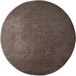 Vloerkleed Ella Brown Rond ø240 cm