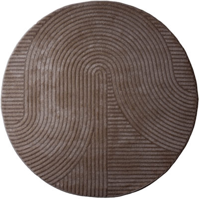 Vloerkleed Ella Brown Rond ø280 cm