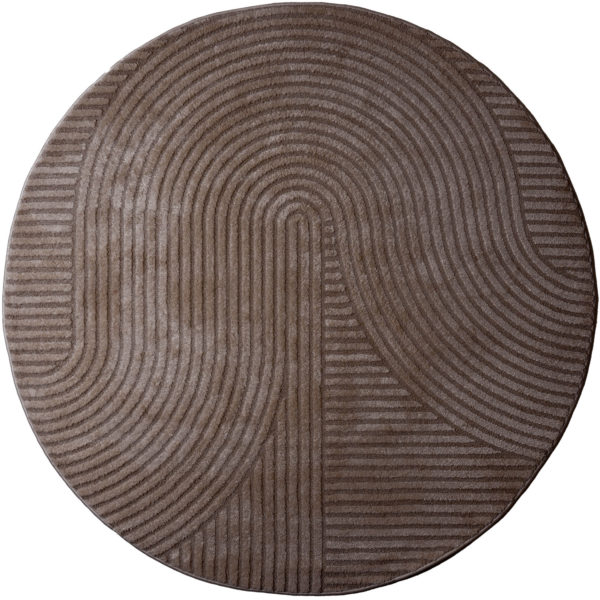 Vloerkleed Ella Brown Rond ø280 cm