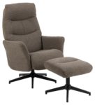 Londen relaxfauteuil met voetenbank