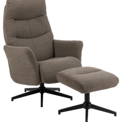 Londen relaxfauteuil met voetenbank
