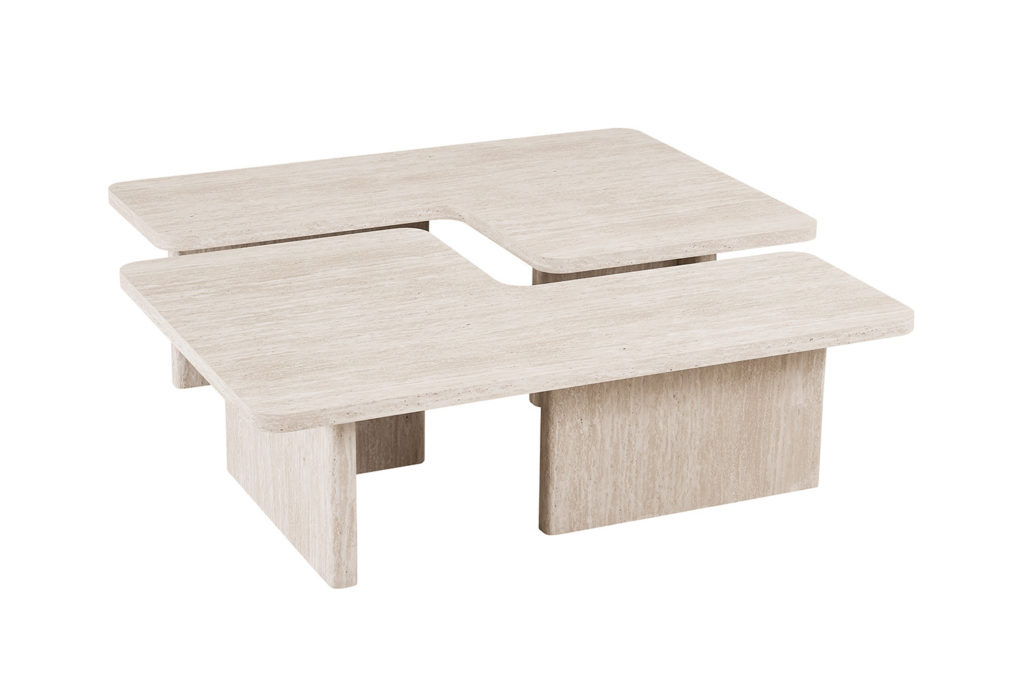 NIEUW - Salontafel 'Arallo' Decor Travertin Beige - Afbeelding 5