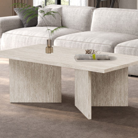 NIEUW - Salontafel 'Litar' Decor Travertin Beige