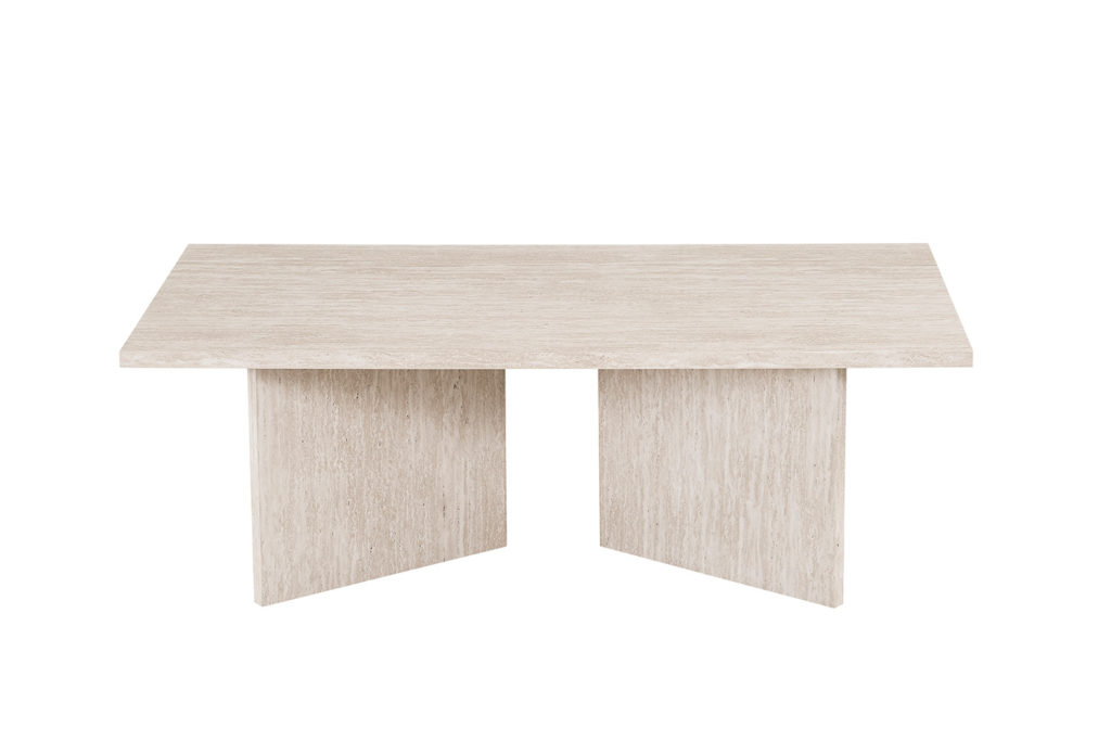 NIEUW - Salontafel 'Litar' Decor Travertin Beige - Afbeelding 3