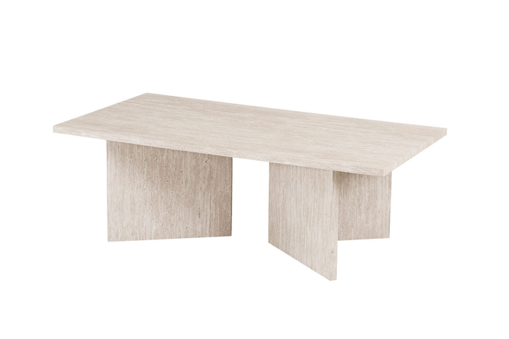 NIEUW - Salontafel 'Litar' Decor Travertin Beige - Afbeelding 4