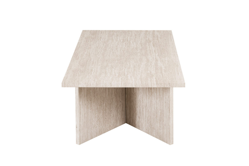 NIEUW - Salontafel 'Litar' Decor Travertin Beige - Afbeelding 5