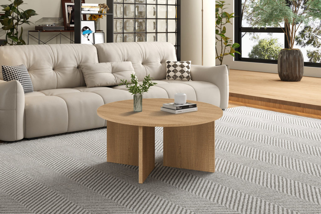 NIEUW - Salontafel 'Drasir' Rond Decor Eik Naturel - Afbeelding 2