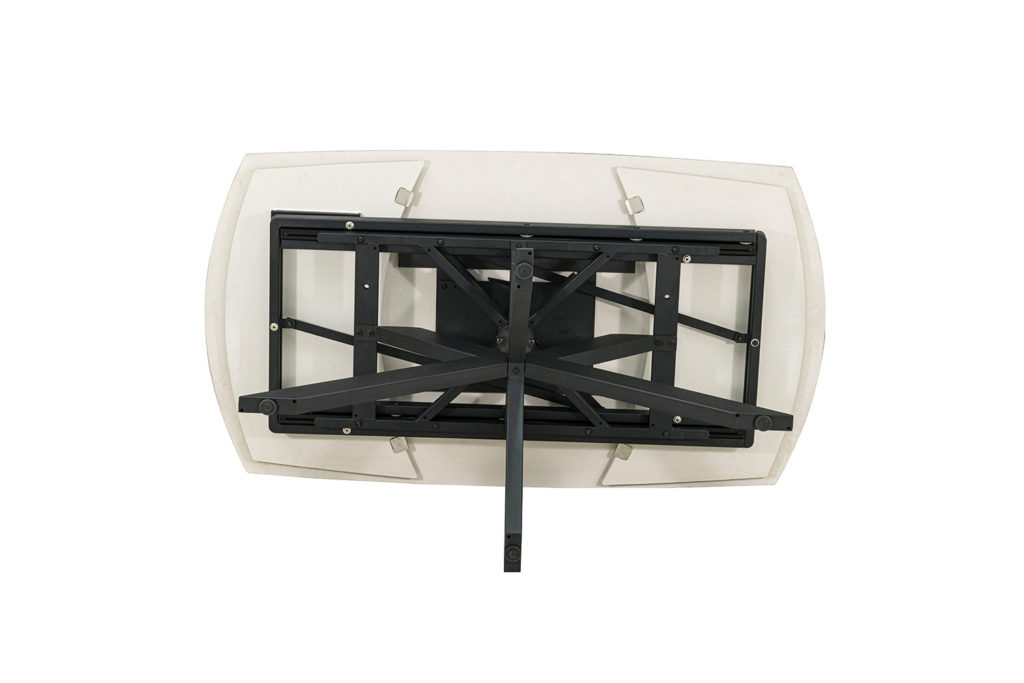 NIEUW - Uitschuifbare tafel 'Ares' 160-240 cm Deens Ovaal Glanzend Steen Beige - Afbeelding 9