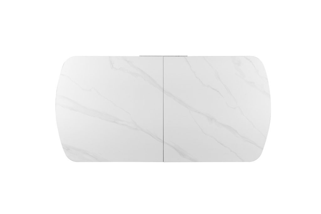 NIEUW - Uitschuifbare tafel 'Hestia' 180-220 cm Deens Ovaal Steen Wit - Afbeelding 8