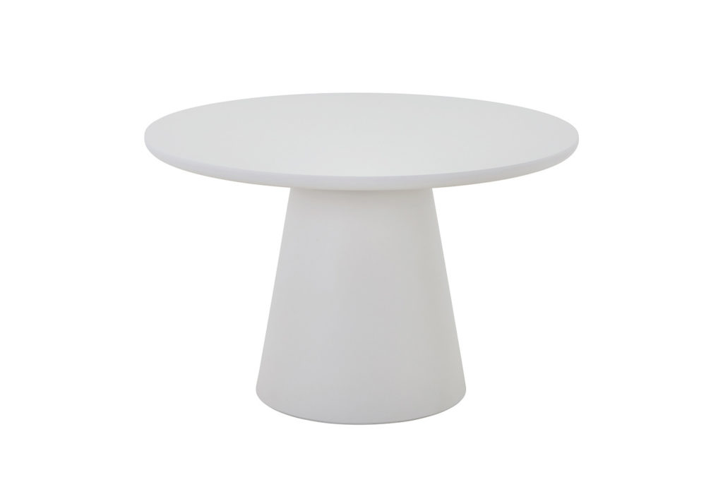 NIEUW - Tafel 'Tavira' 120 cm Rond Cement Ecru - Afbeelding 4