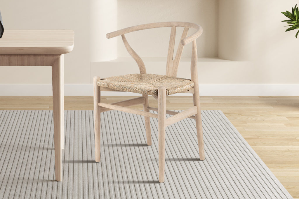 NIEUW - Stoel 'Bart' van iepenhout met gevlochten zitting - Afbeelding 2