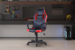 NIEUW - Gamingstoel 'Tiger' PU Zwart/Rood/Grijs