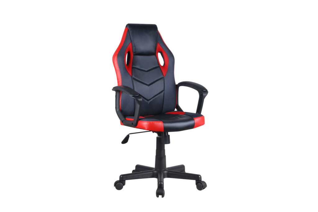 NIEUW - Gamingstoel 'Tiger' PU Zwart/Rood/Grijs - Afbeelding 4