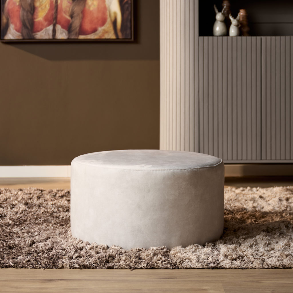 Mijn Sofa Hocker | Rond | 60 cm | Adore 102 | Crème