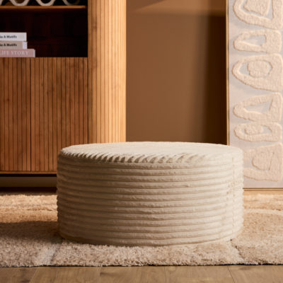 Mijn Sofa Hocker | Rond | 80 cm | Tilia 03 | Beige