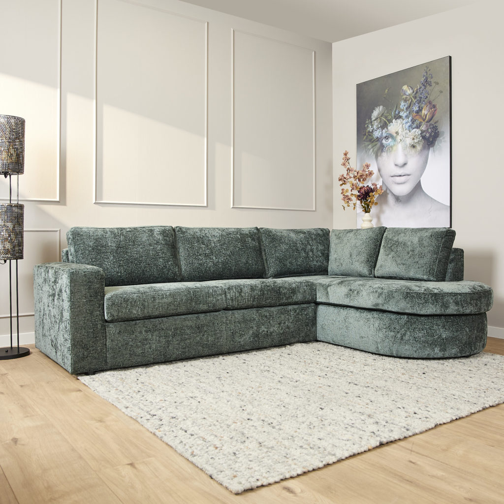 MySofa Alma | 2,5-zits + Divan Rechts | Groen - Afbeelding 3